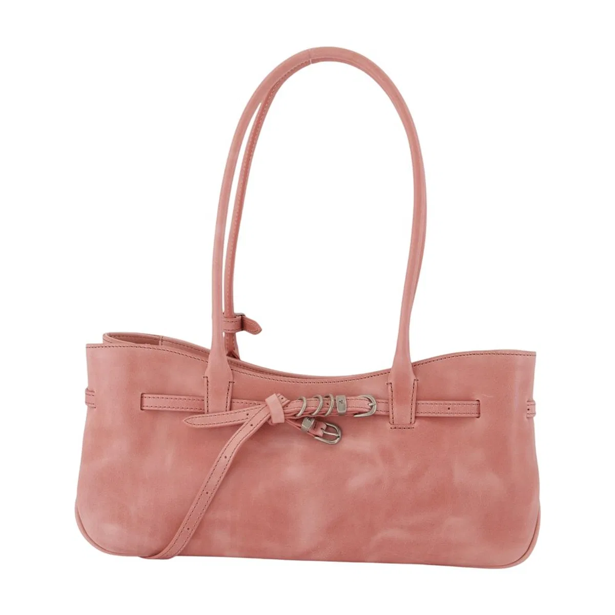 Grandma Used Shoulder Bag - - Leather - Pink