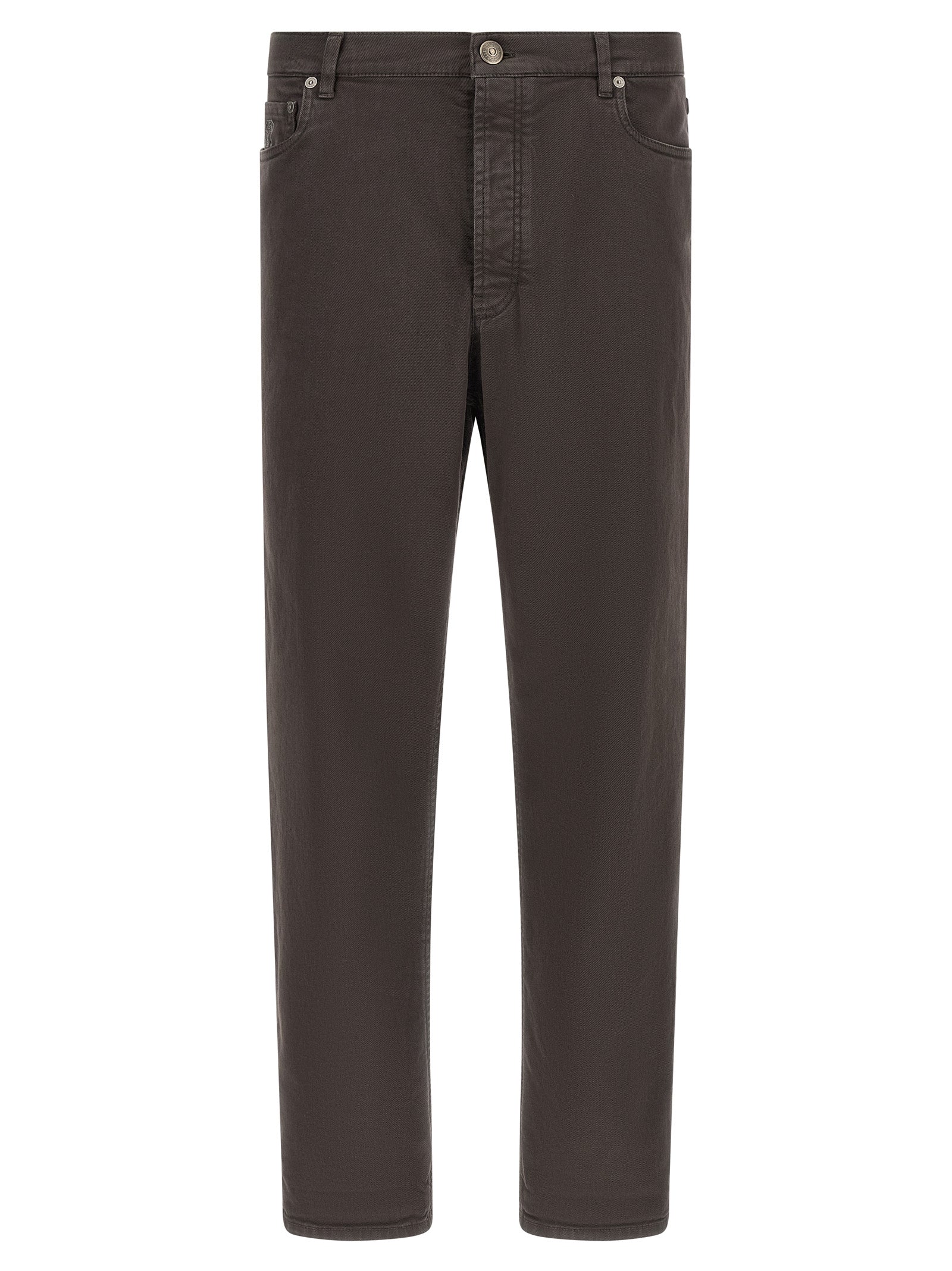 Garment-Dyed Denim Jeans
