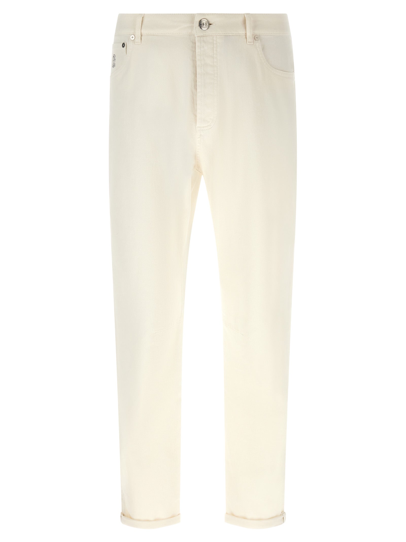 Logo Embroidery Jeans
