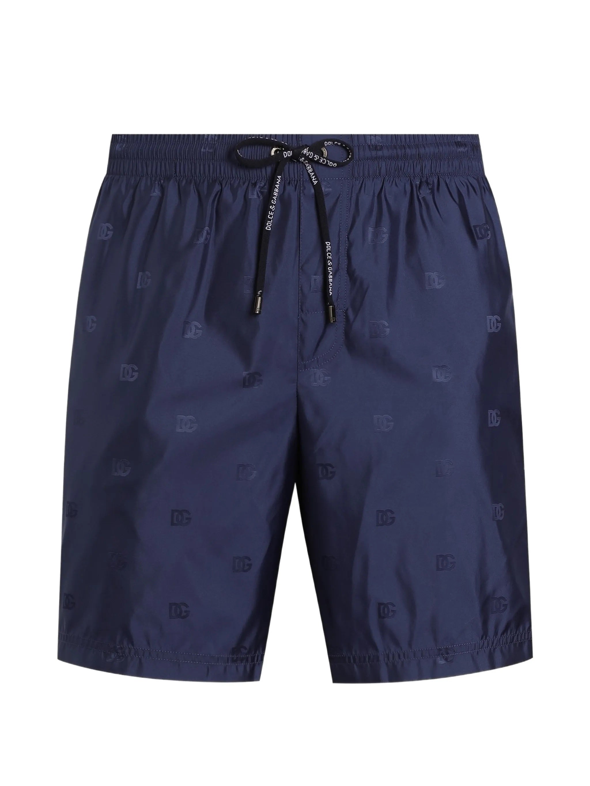Dolce & Gabbana Swim Trunks With Jacquard Dg Monogram