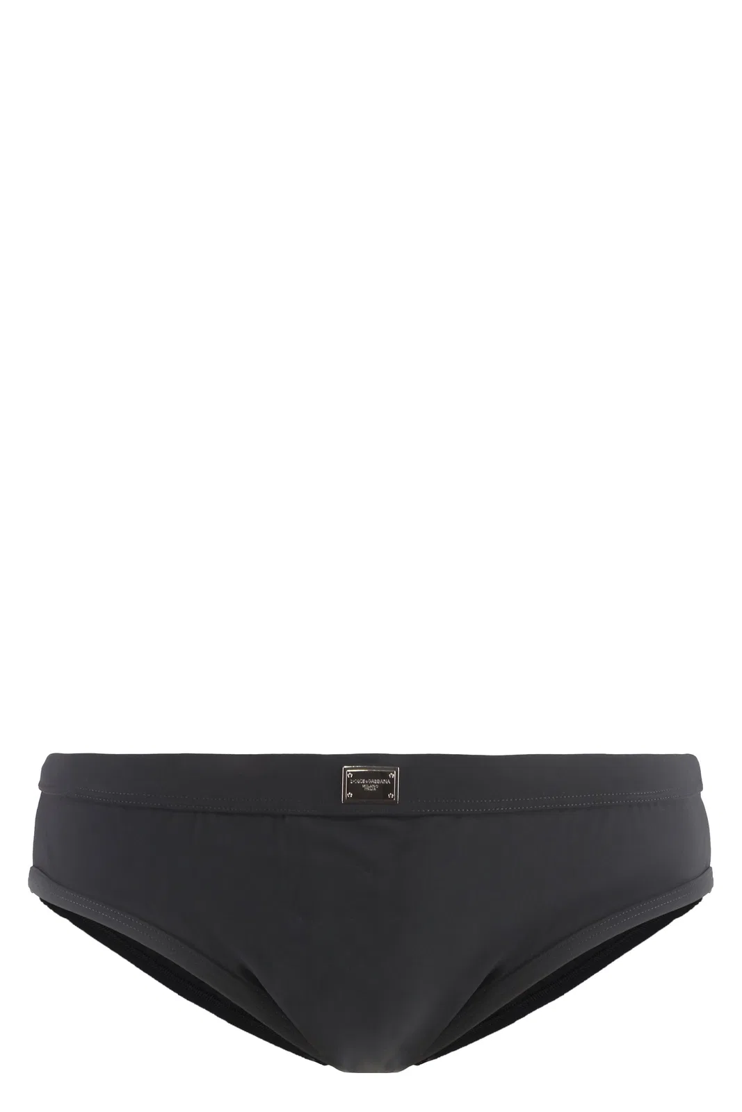 Dolce & Gabbana Black Stretch Nylon Swimming Brief