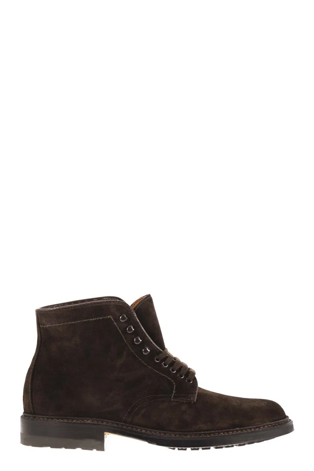 Suede Chukka Boots With Leather And Rubber Sole