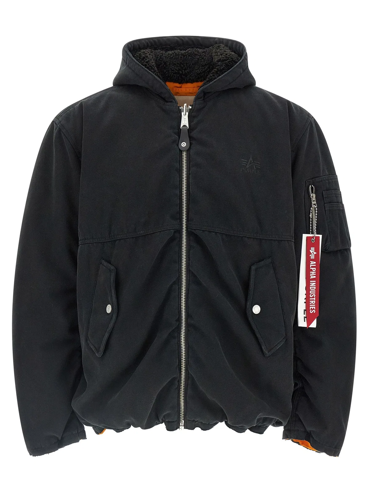 Alpha Industries X Purple Reversible Bomber Jacket