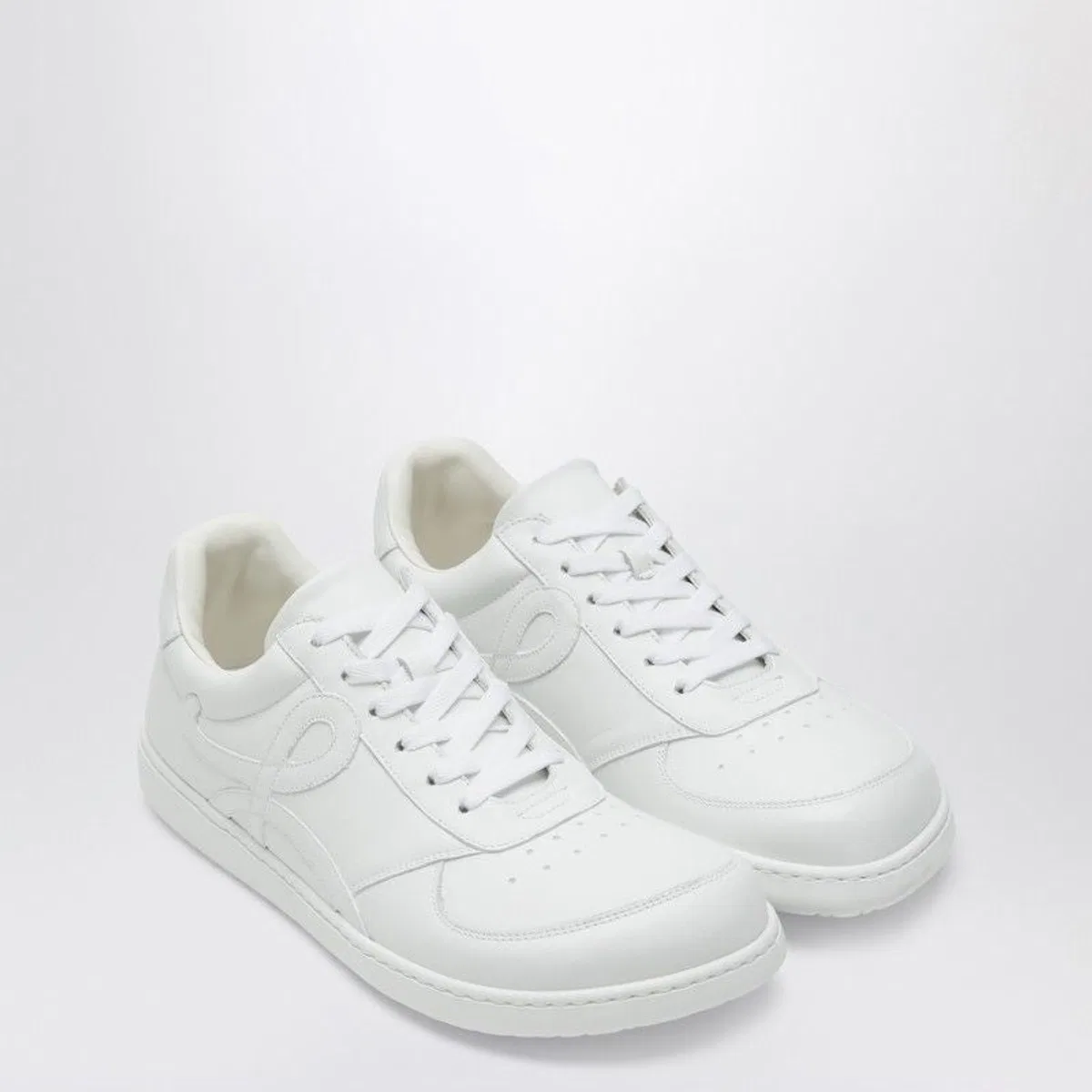 Loewe Jambo Sneakers In Soft White Grained Calfskin