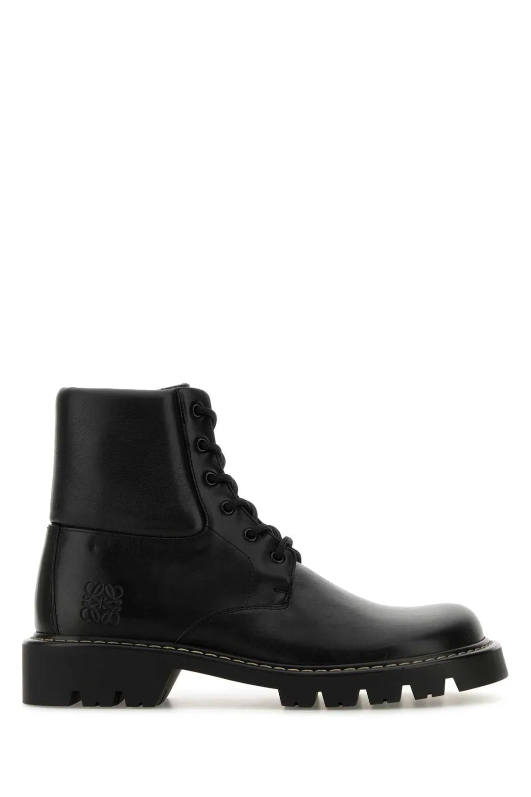 Black Leather Sierra Ankle Boots