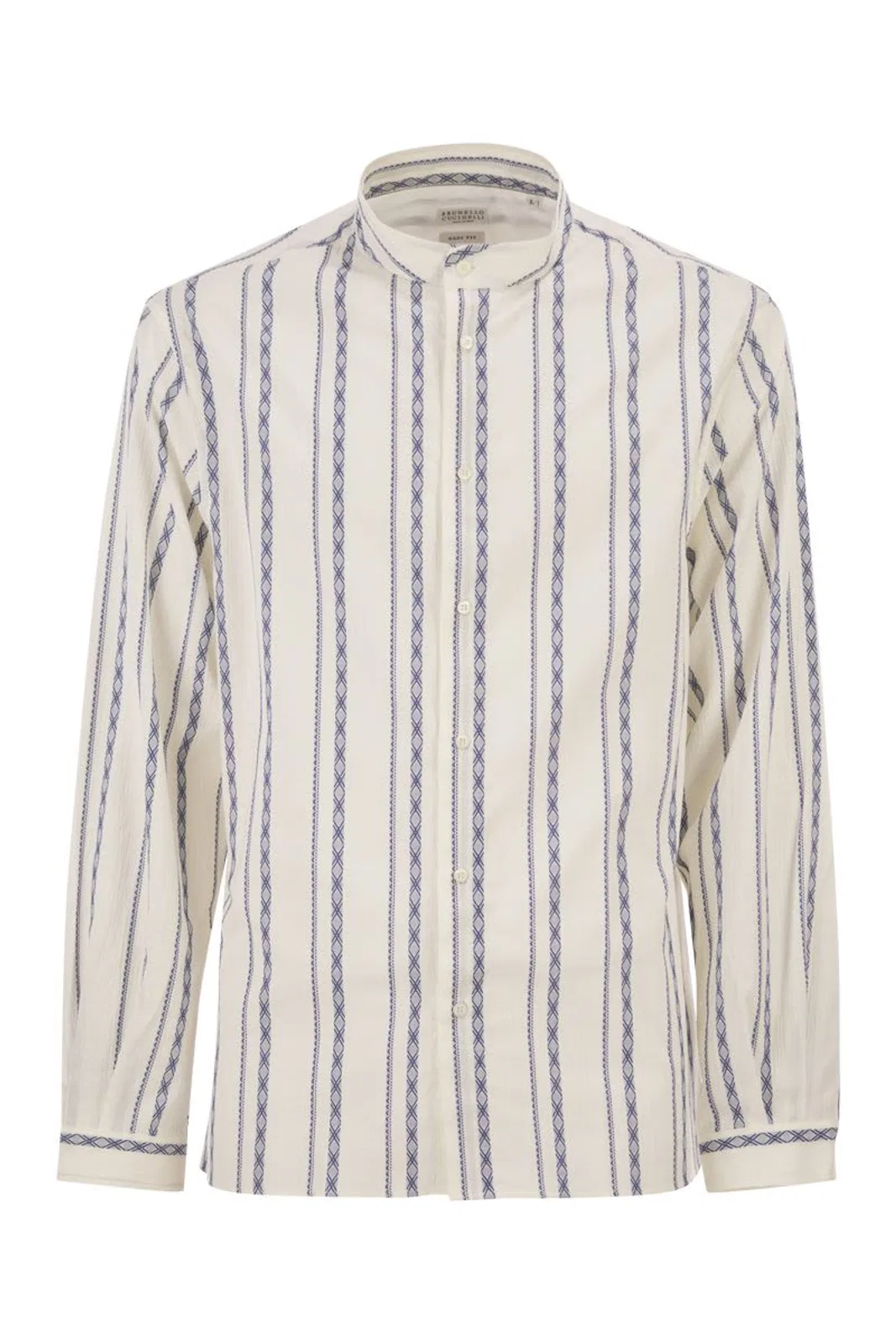 Embroidered Stretch Cotton Shirt