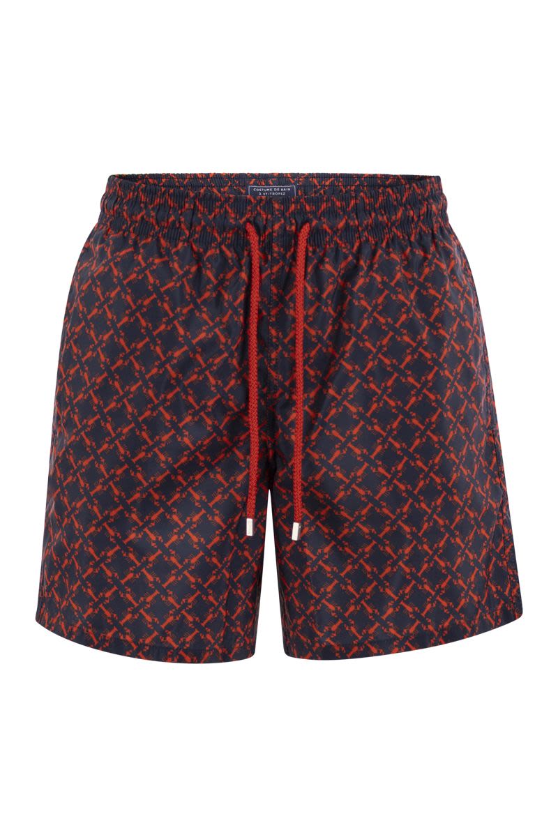 Mahina - Patterned Beach Shorts