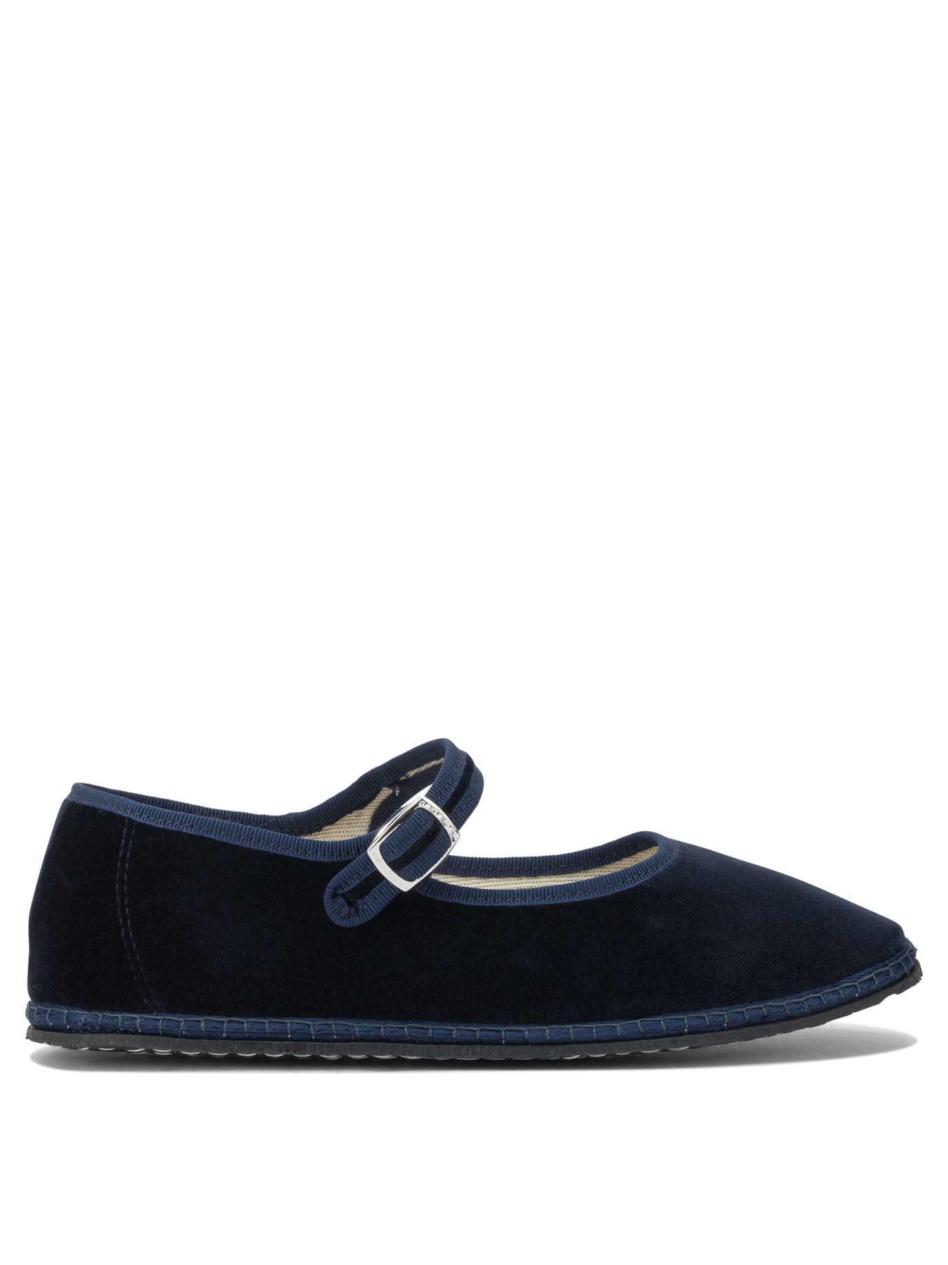 Blue Velvet Ballerinas