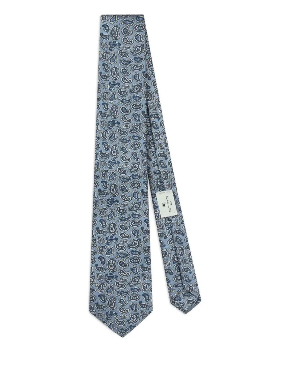 Light Blue Paisley Motif Tie
