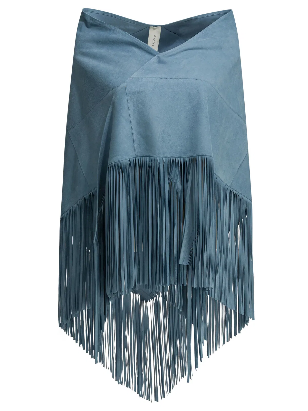 Light Blue Goat Suede Scarf
