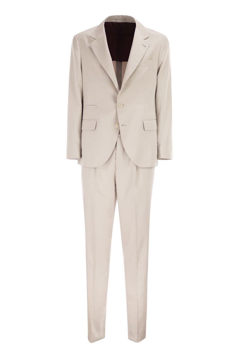 Silk Suit With Three-Button Blazer