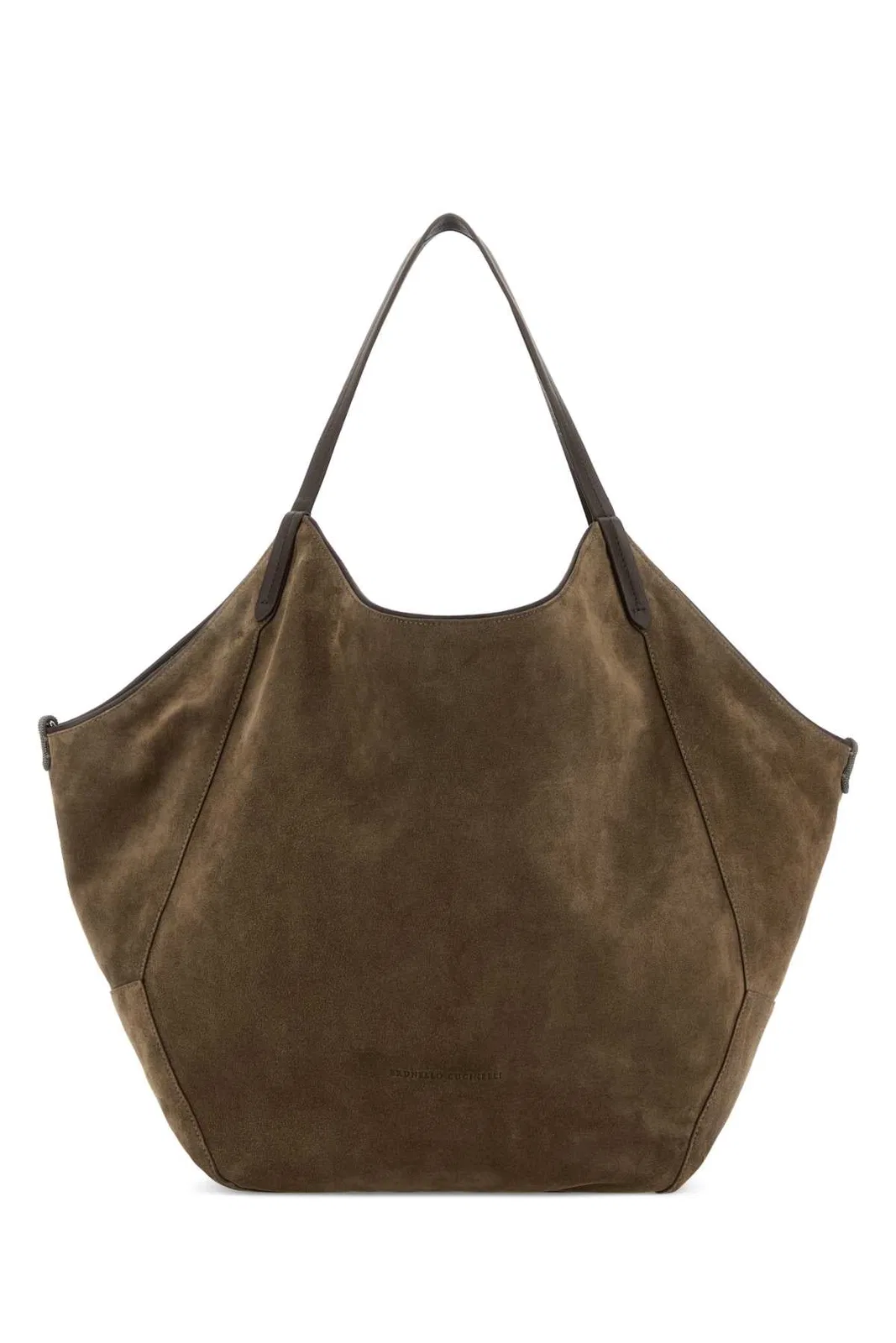 Mud Suede Shopping Bag