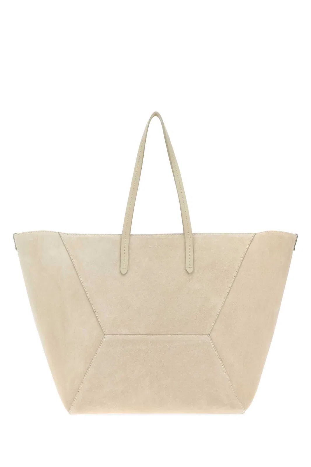 Sand Suede Shopping Bag