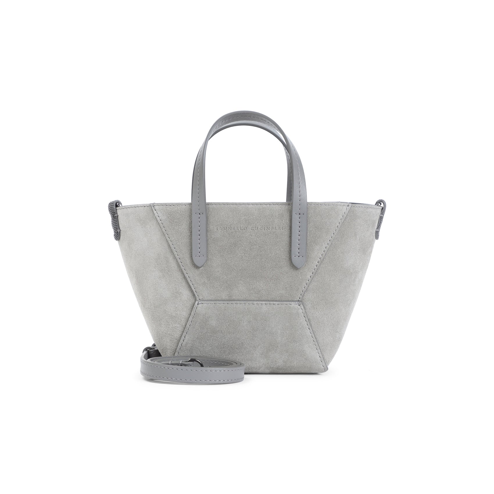 Grey Suede Duomini Bag