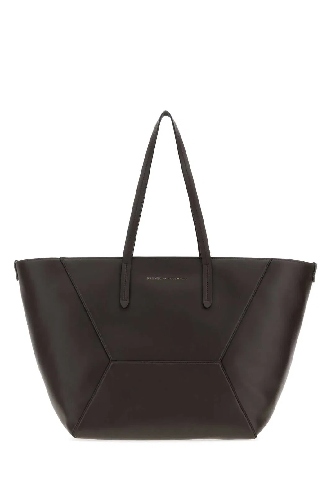 Brown Leather Shopping Bag