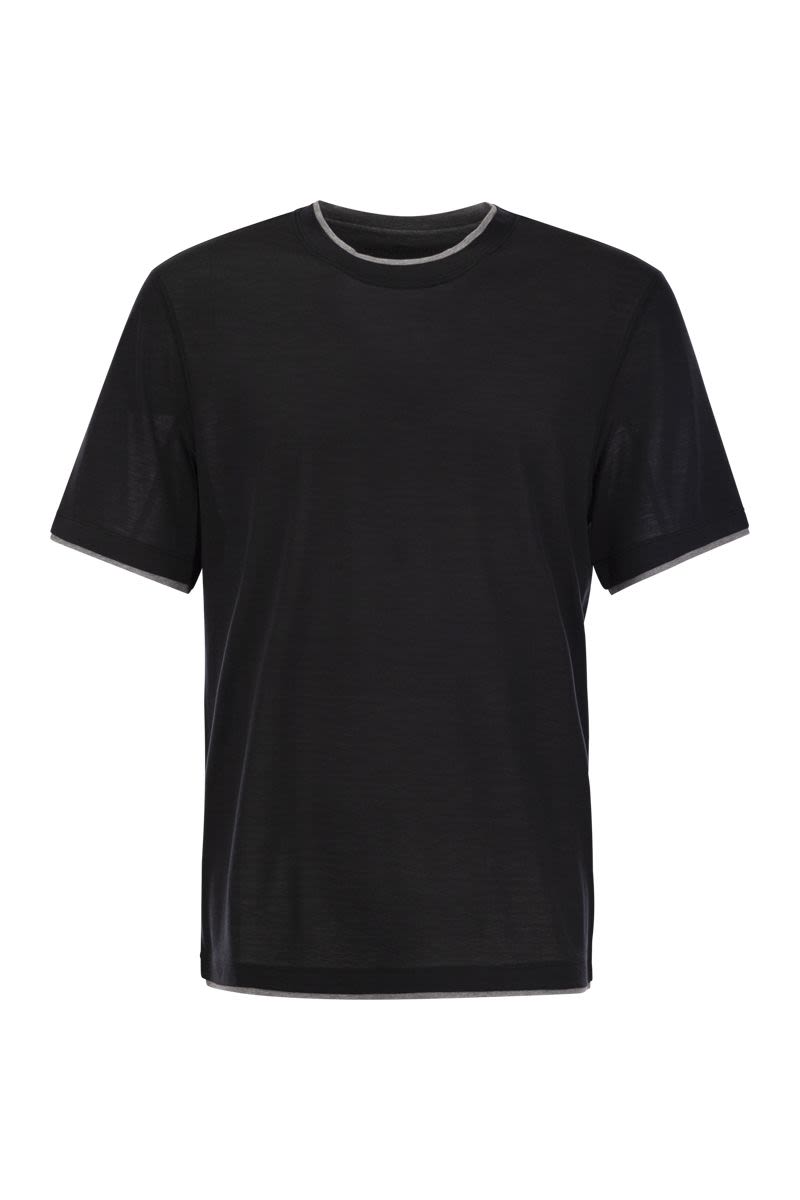Silk And Cotton T-Shirt