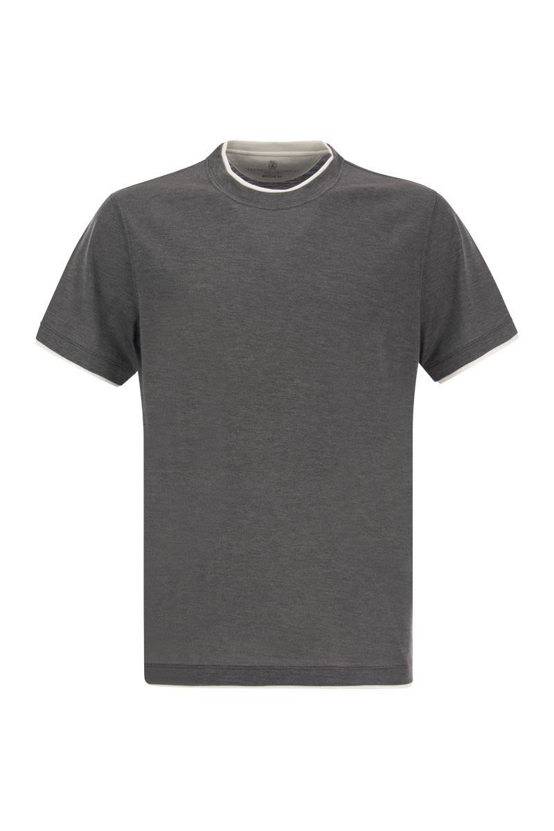 Silk And Cotton T-Shirt