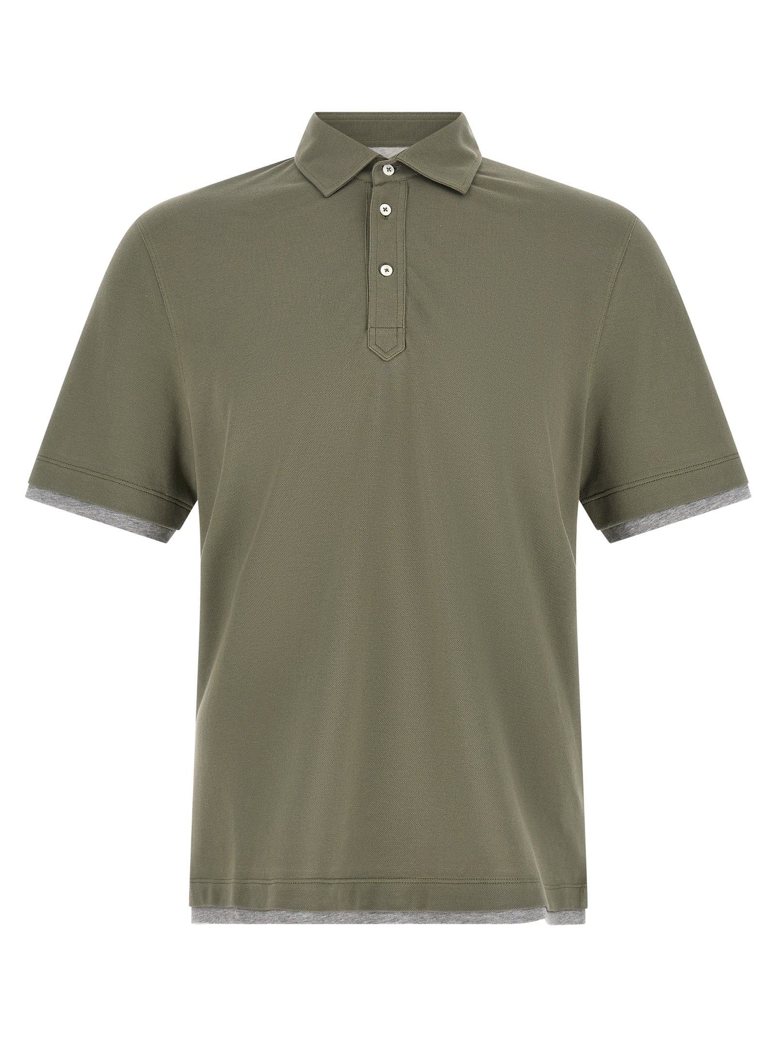 'Faux Layering' Polo Shirt