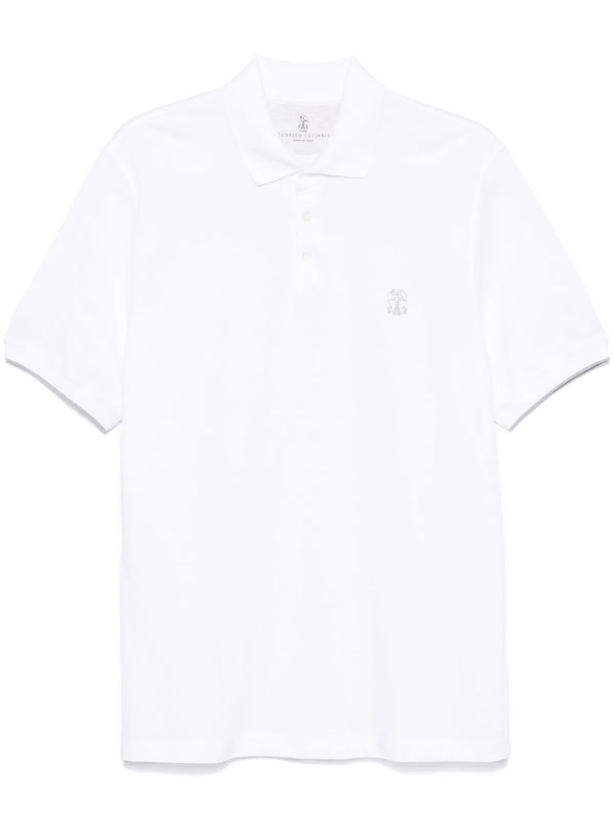 Cotton Polo Shirt With Printed Logo