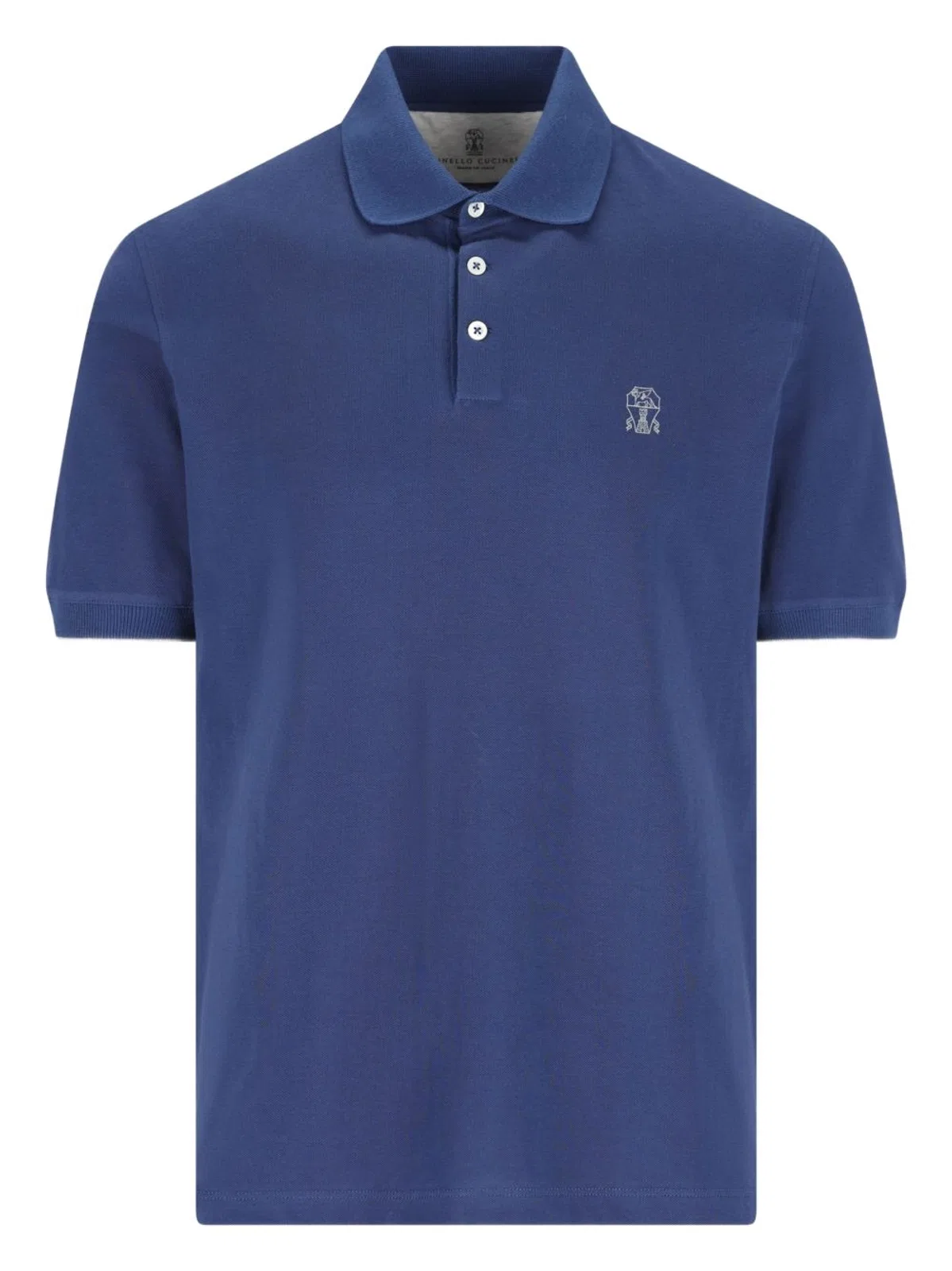 Cotton Polo Shirt With Printed Logo