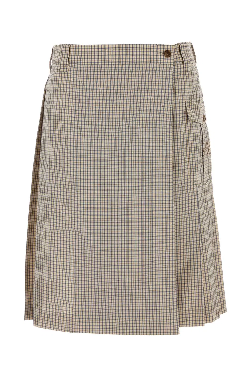 Miu Miu Embroidered Nylon Blend Skirt