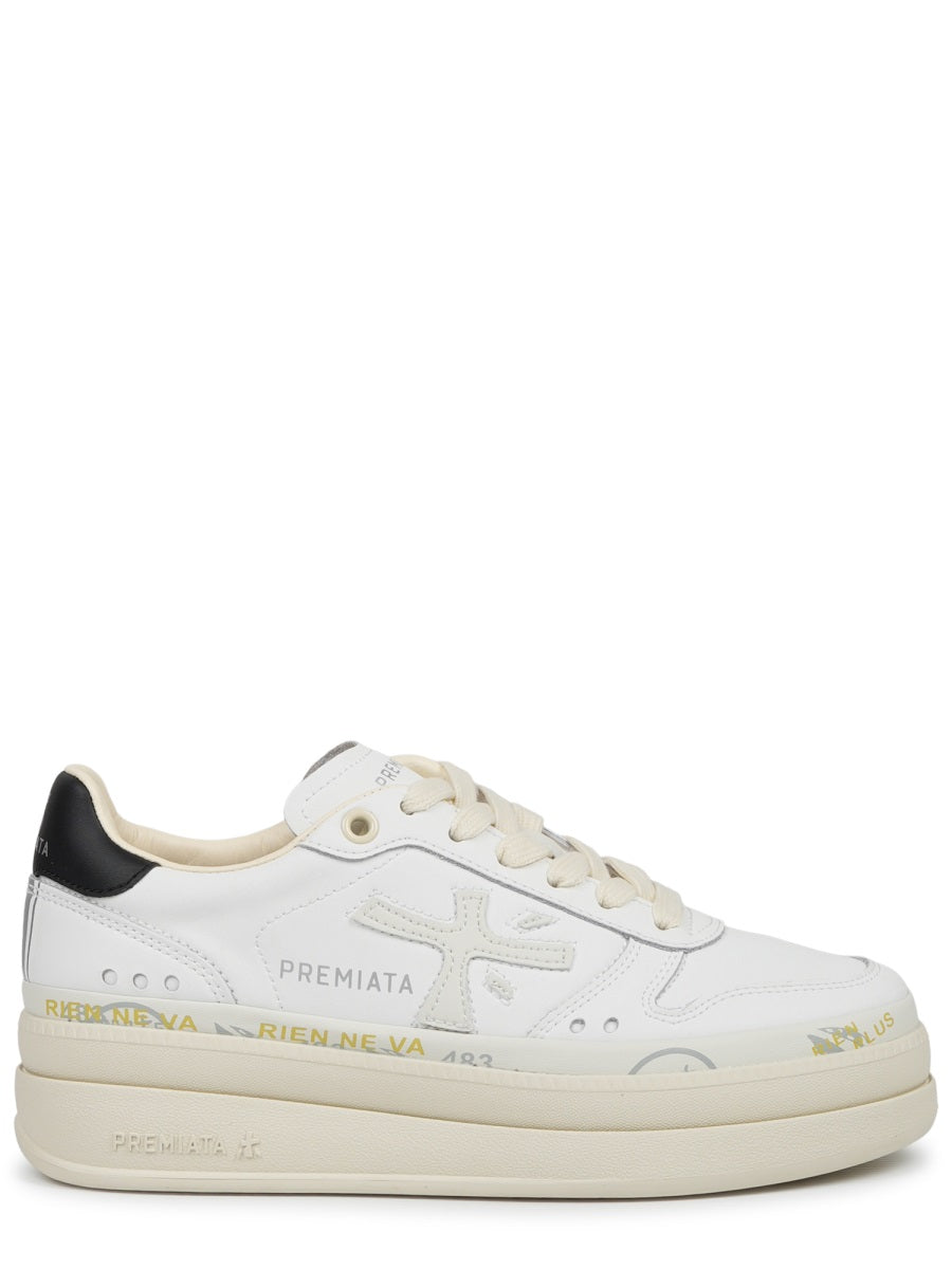 White Leather Sneakers
