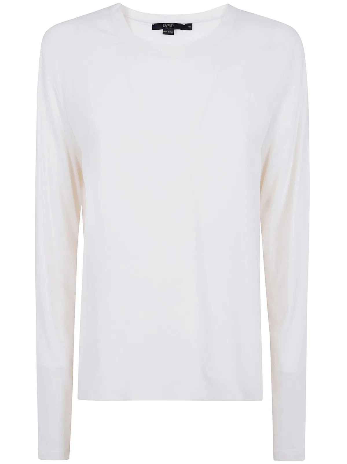 Jersey Crepe Round Neck Sweater