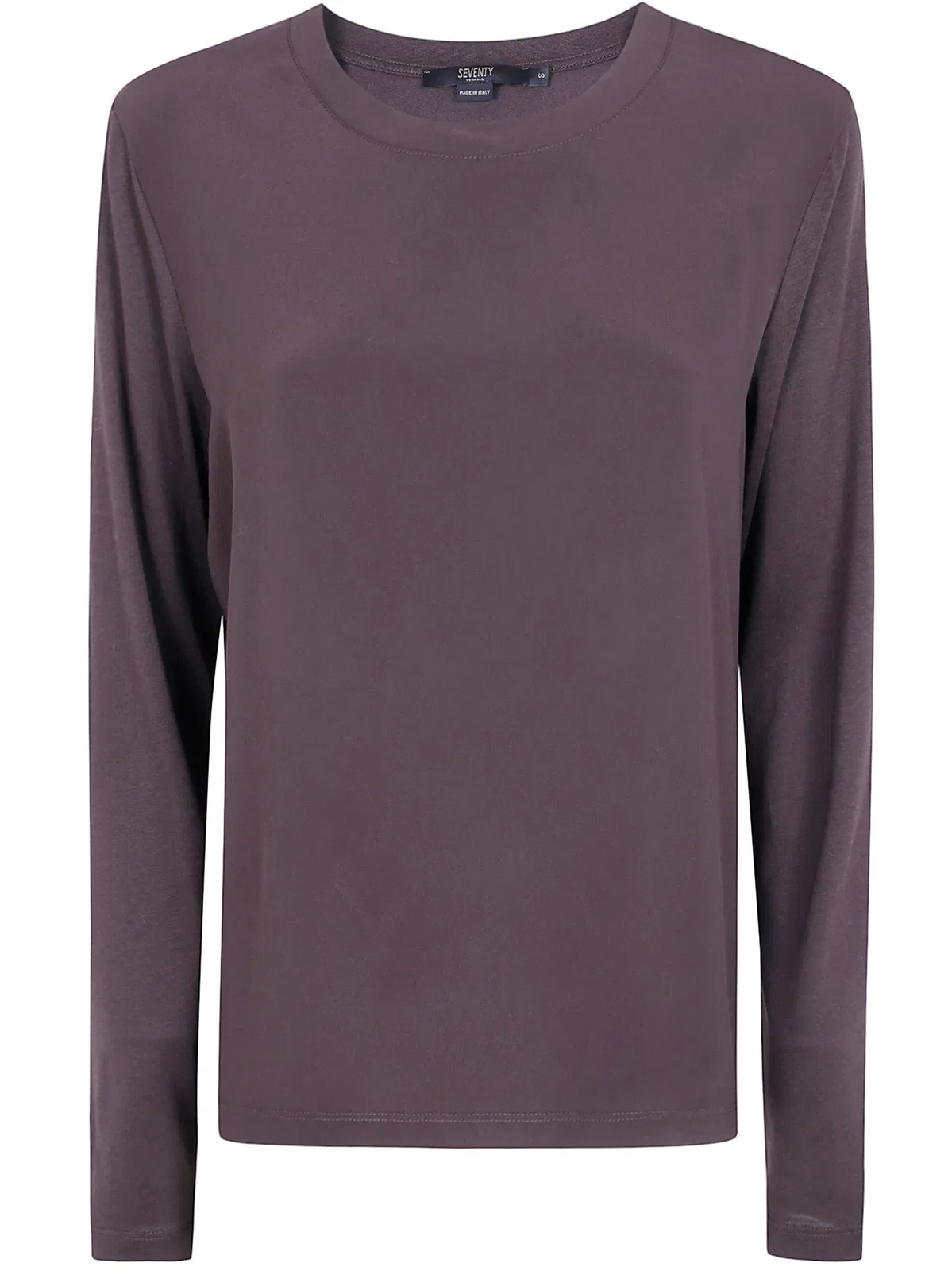 Jersey Crepe Round Neck Sweater