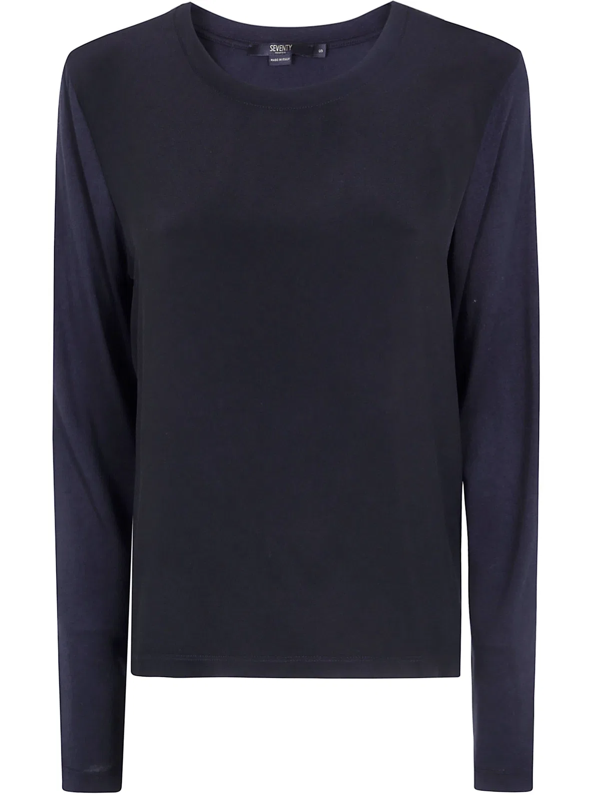Jersey Crepe Round Neck Sweater