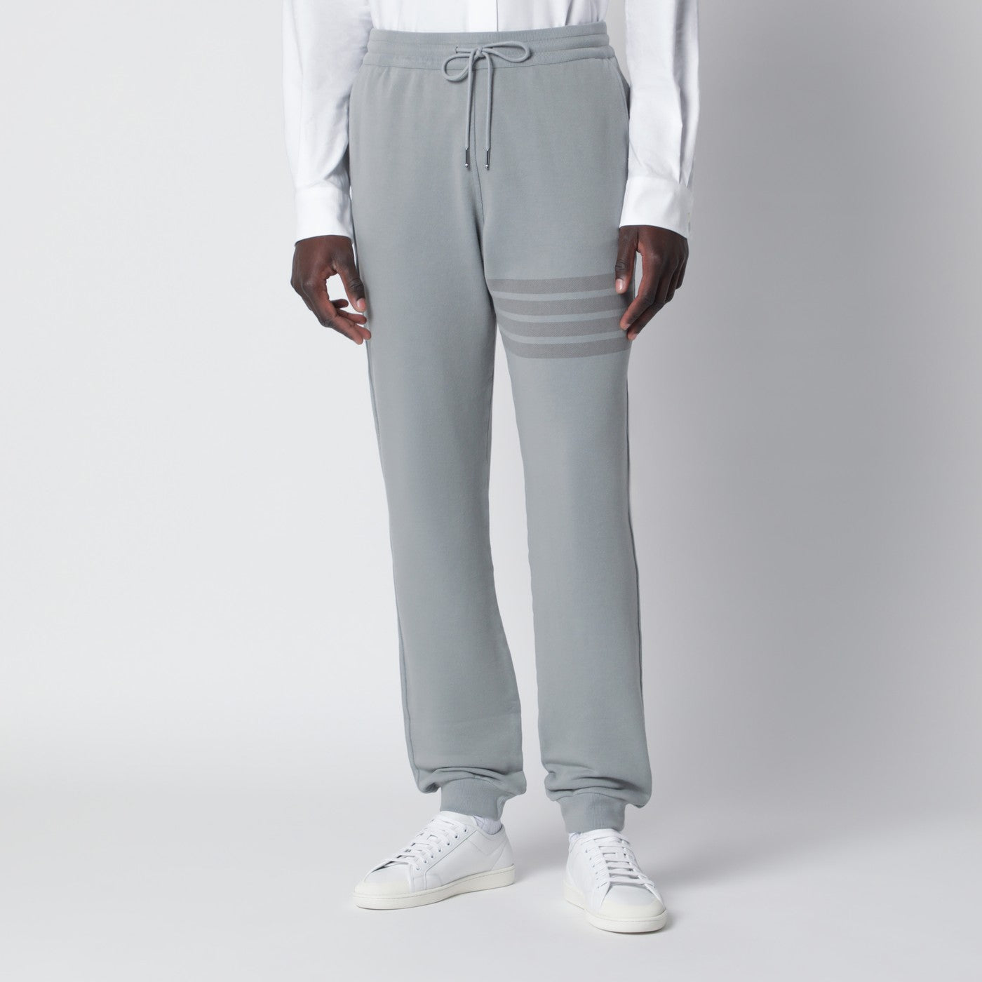 Grey Cotton Jogging Trousers