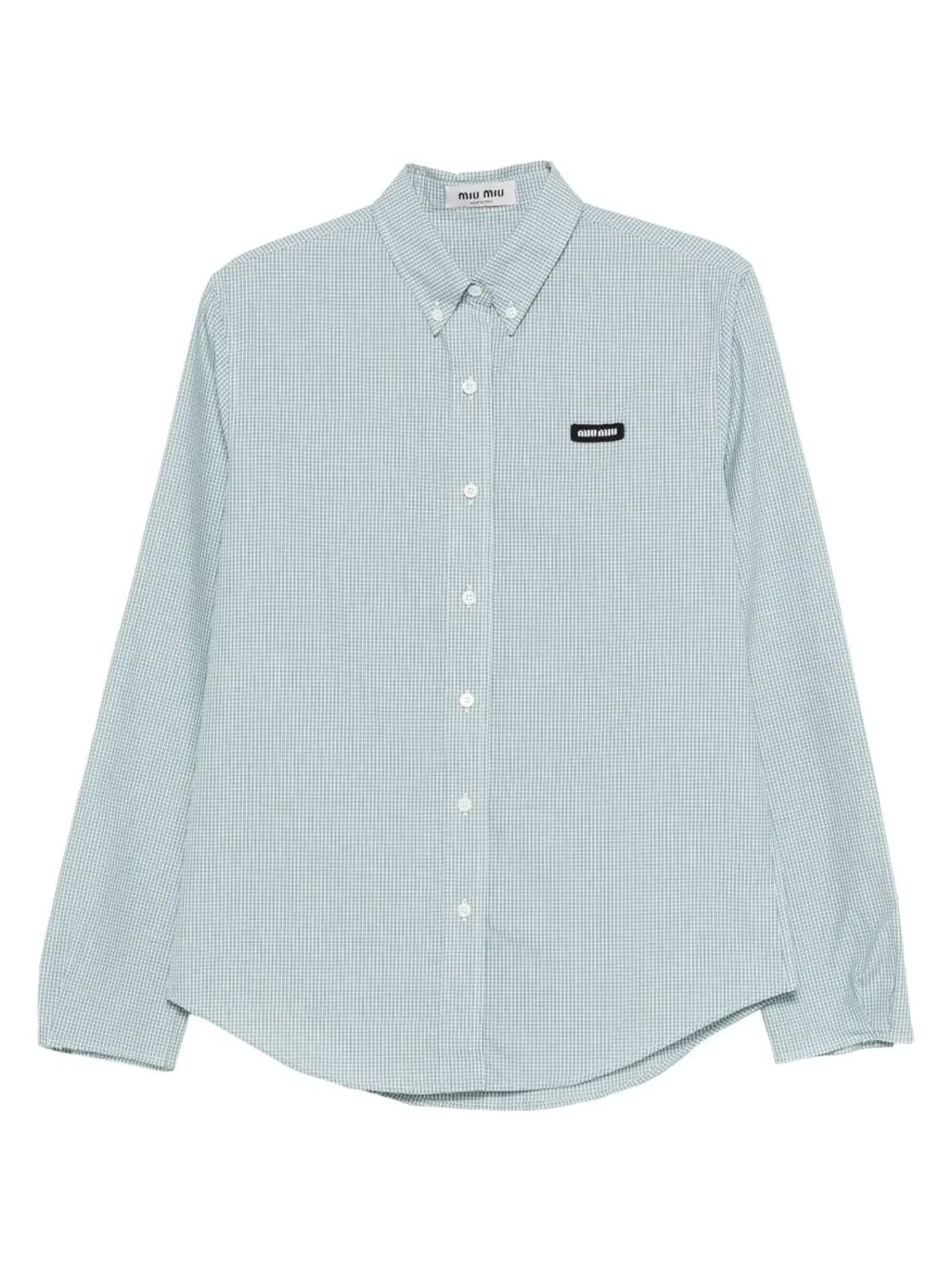 Miu Miu Embroidered Poplin Shirt