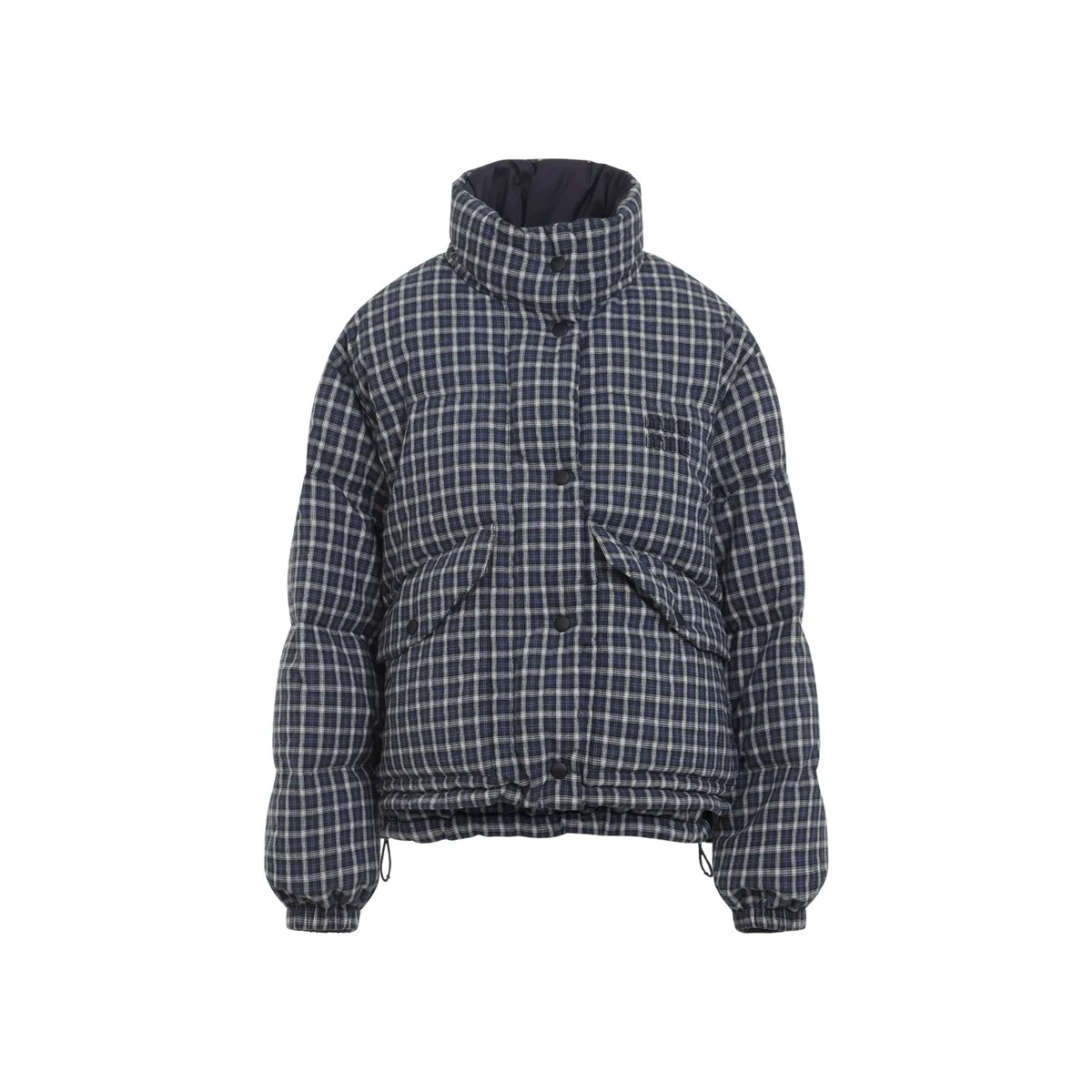 Blu Bianco Reversible Checked Down Jacket