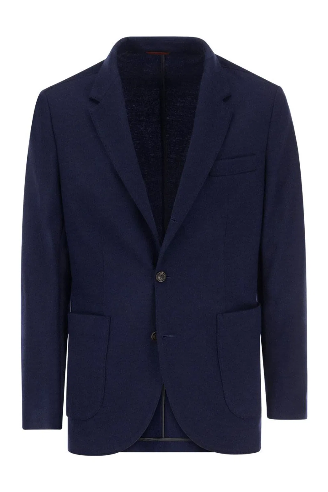 Cashmere Jersey Blazer With Patch Pockets