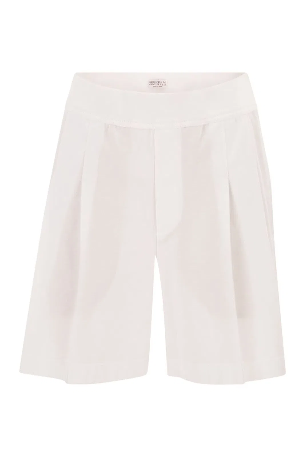 Active Shorts In Stretch Cotton Piqué With Logo