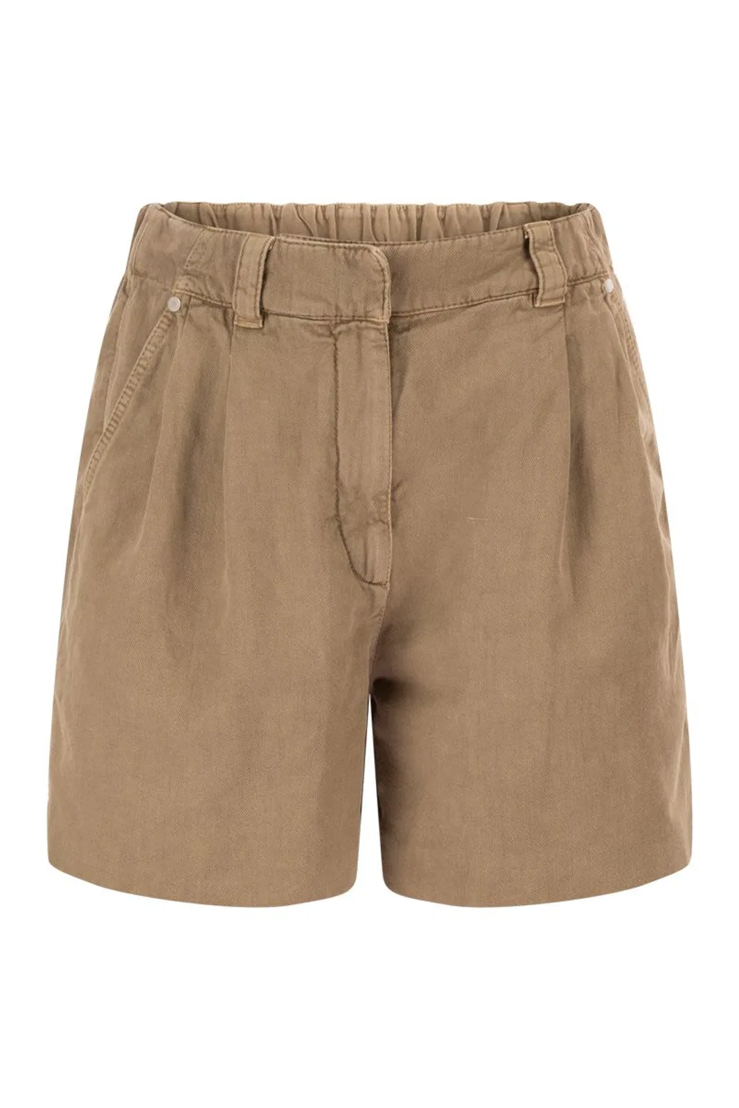Cotton And Linen Shorts With Jewellery