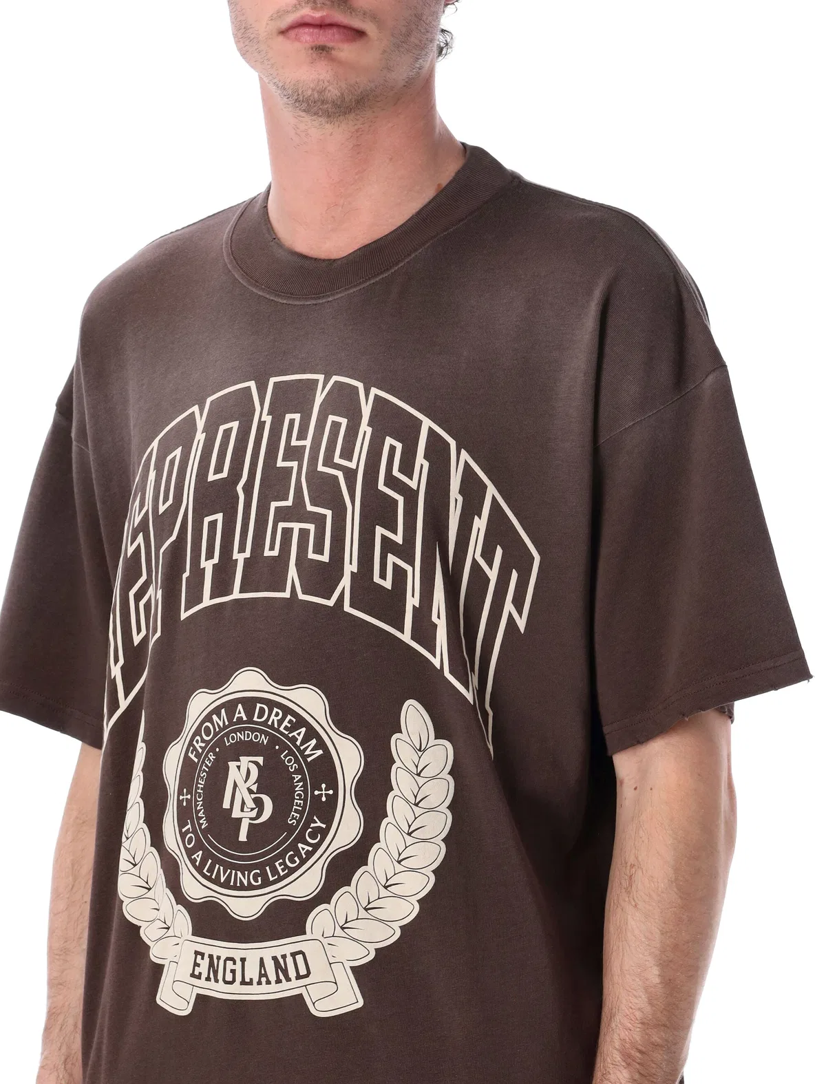 Represent Legacy Crest T-shirt In Brown
