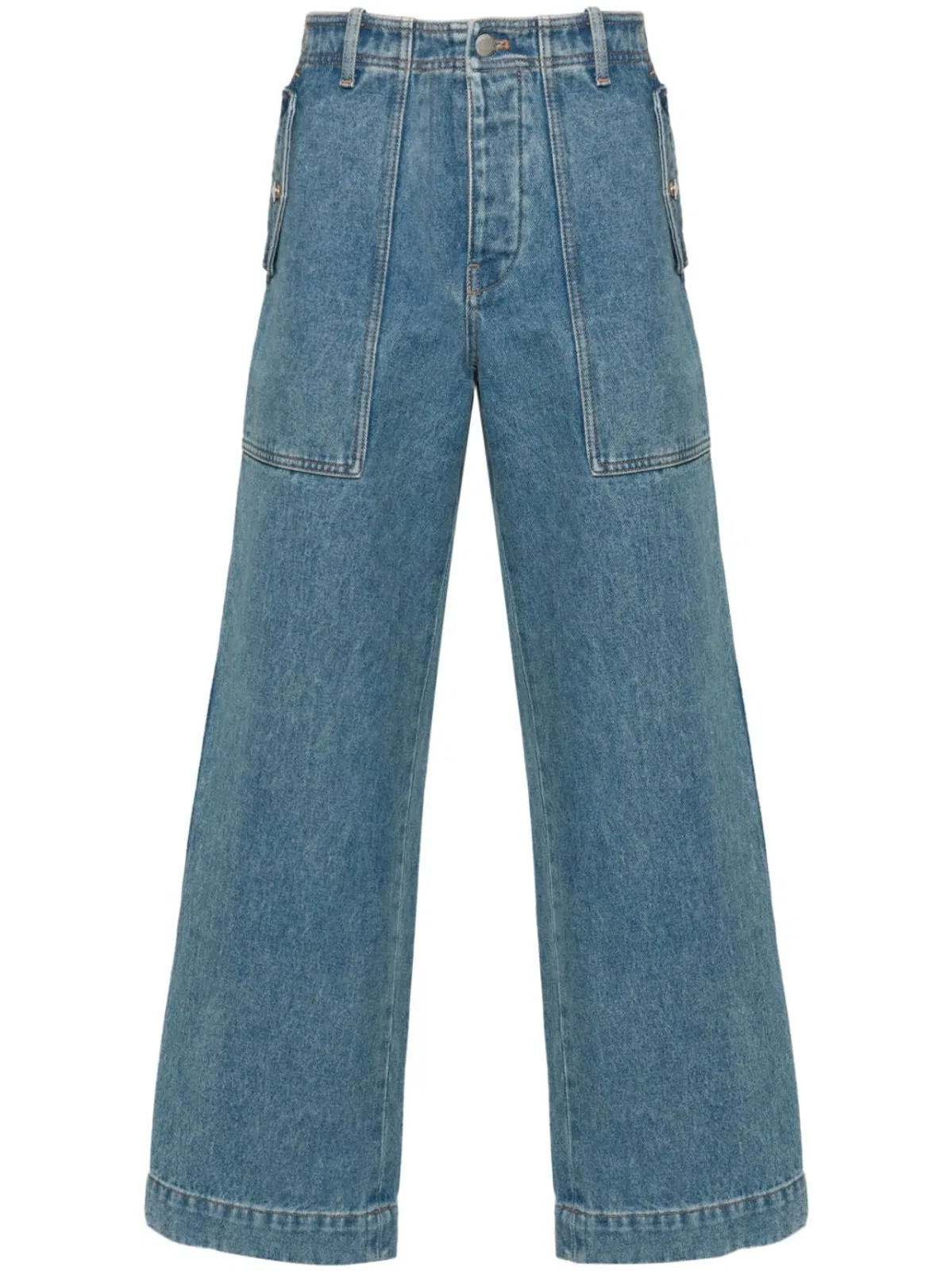 Maison Kitsuné Workwear Denim Cotton Jeans