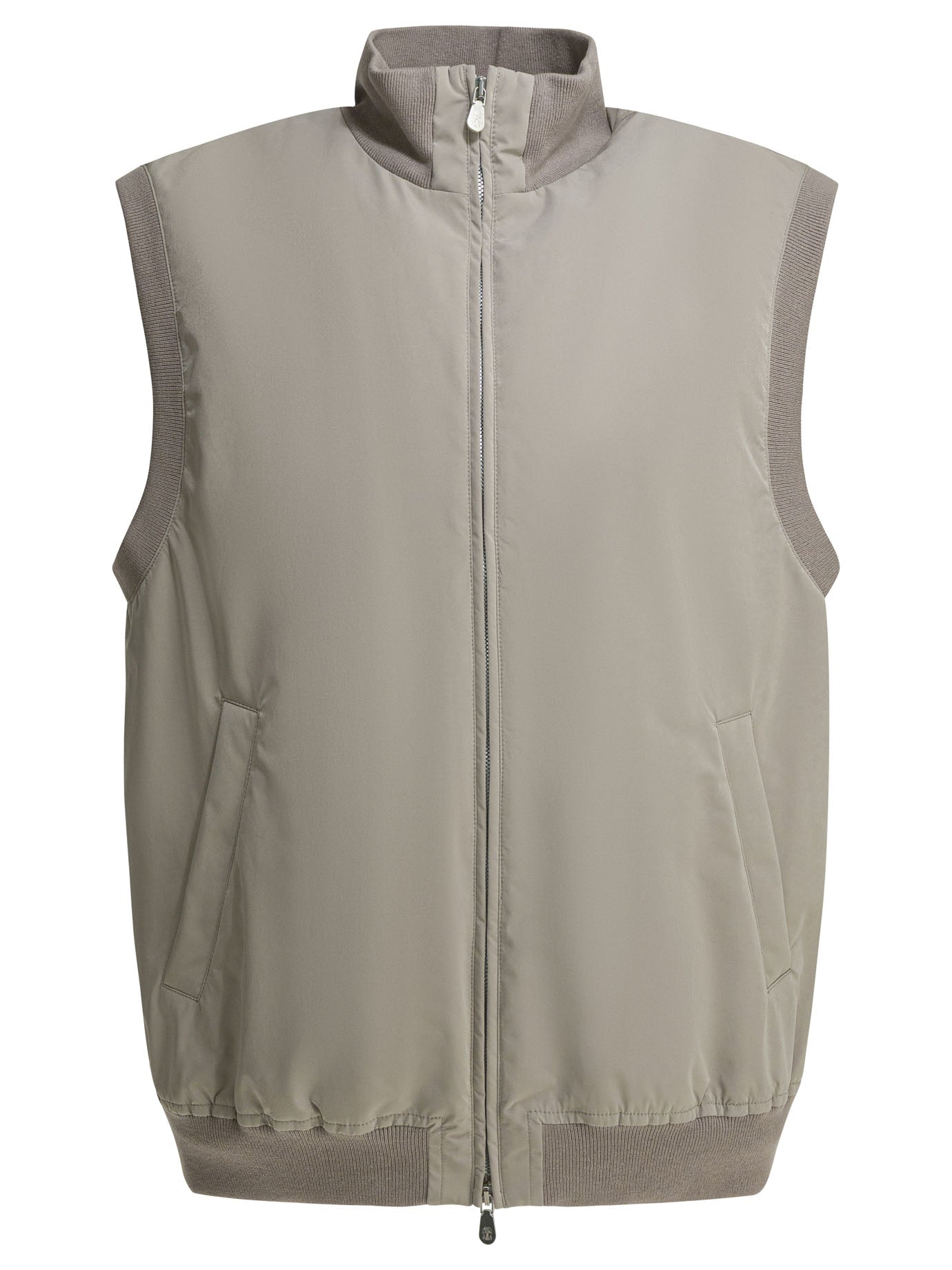 Brown Polyester Polyamide Jacket