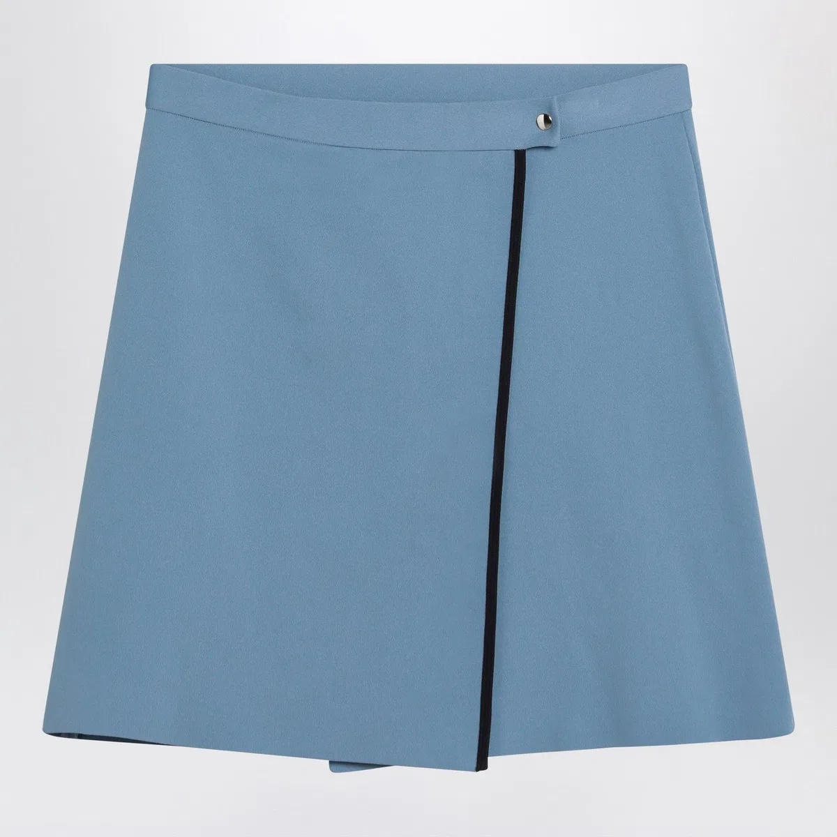 Miu Miu Light Blue Skirt In Technical Yarn