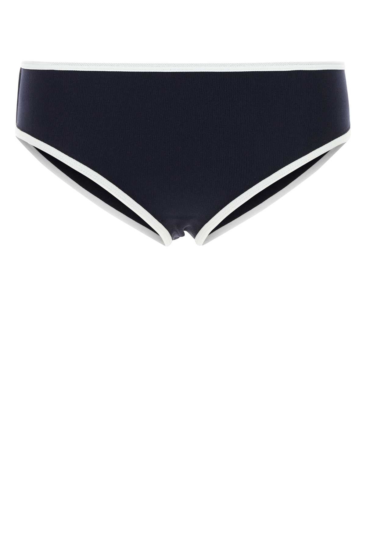 Midnight Blue Stretch Nylon Bikini Bottom