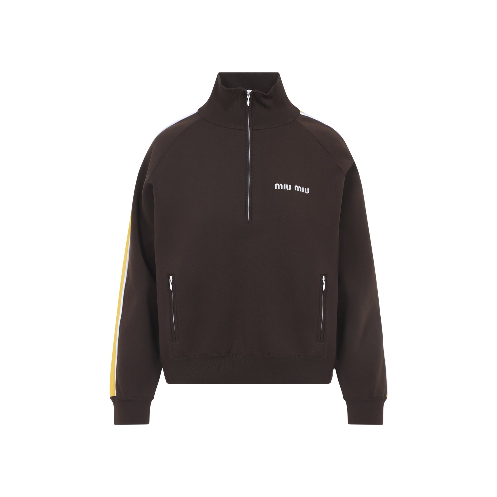 Chocolate Tech Fabric Sweatshirt