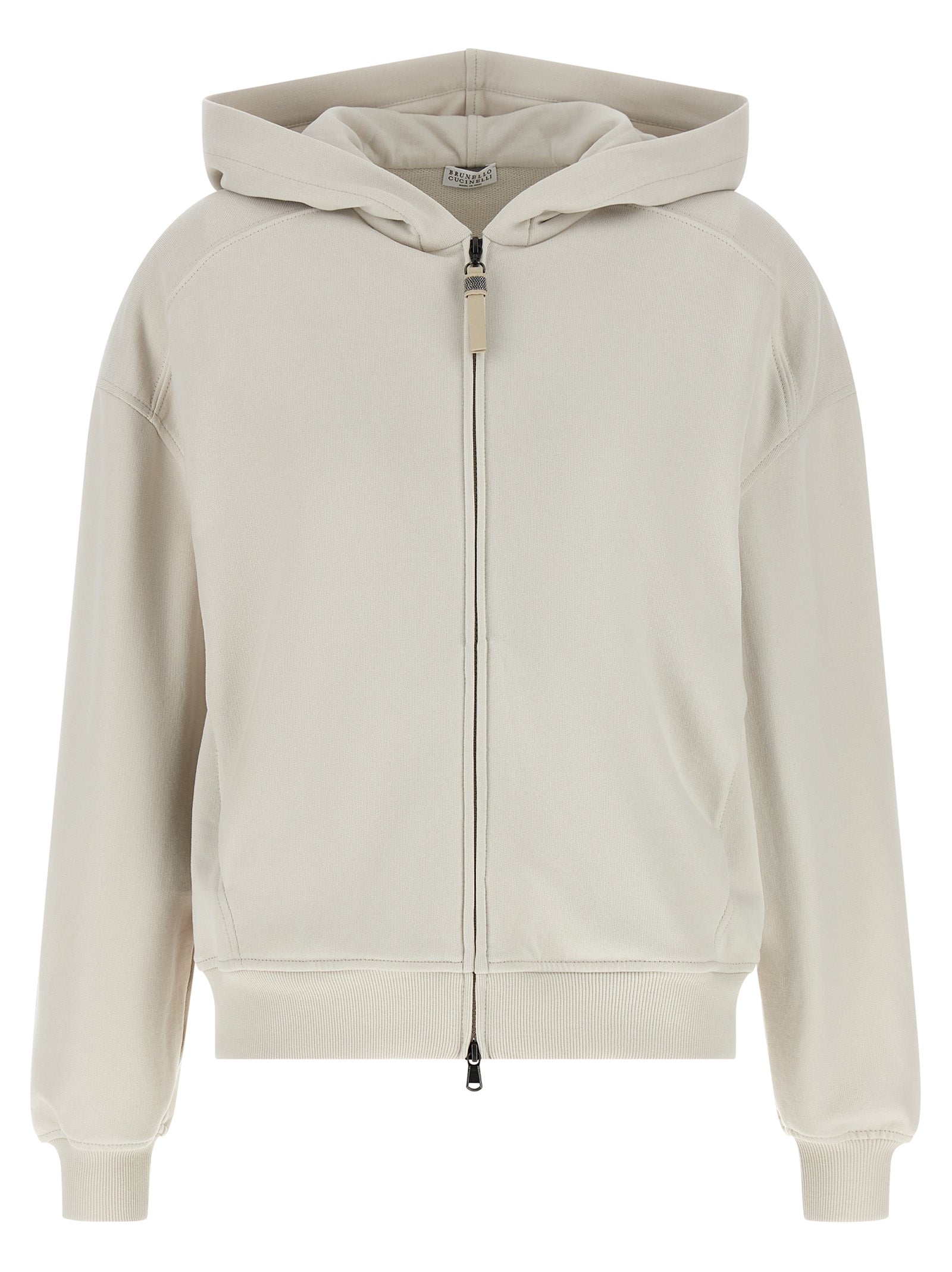 'Shiny Zipper Pull' Hoodie