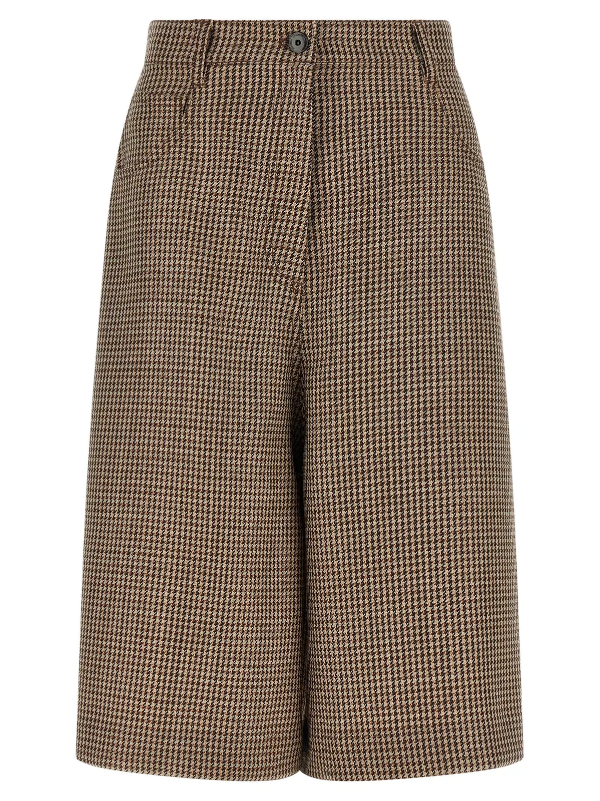 Prince Of Wales Lamé Bermuda Shorts