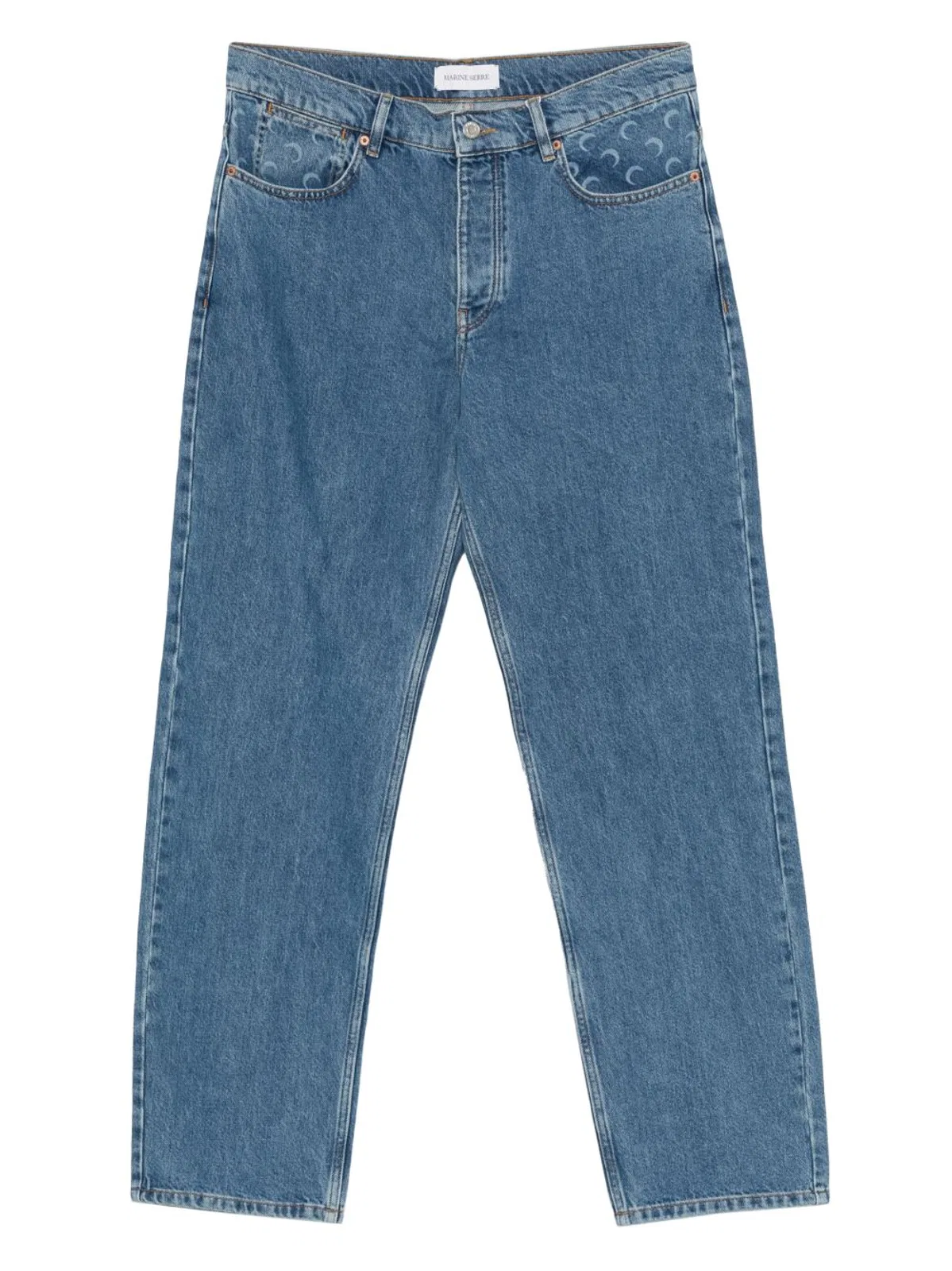 Straight Leg Denim Jeans
