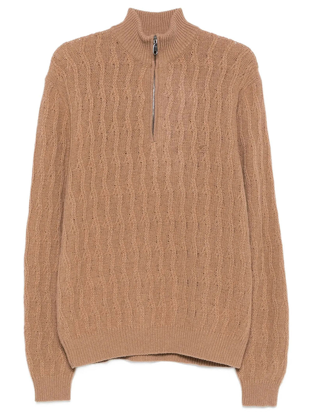 Roma Cashmere Quarter-Zip Jumper