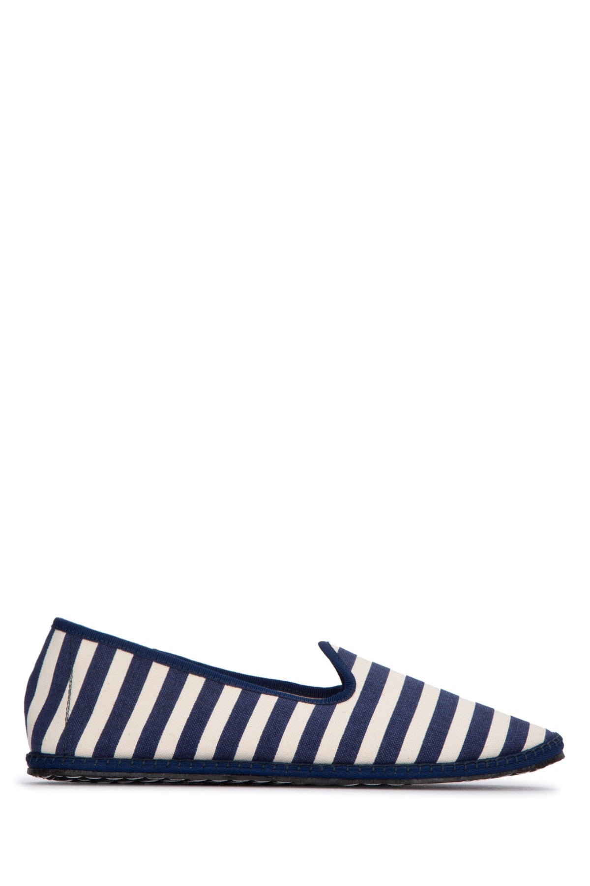 Stripped Slip On Ballerinas