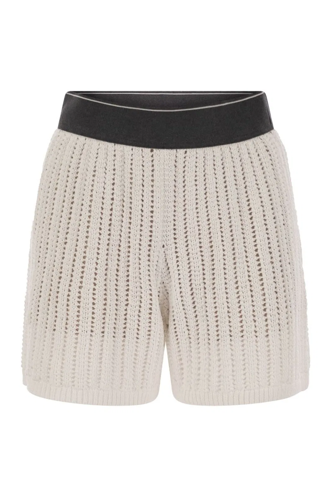 Cotton Net Knit Shorts