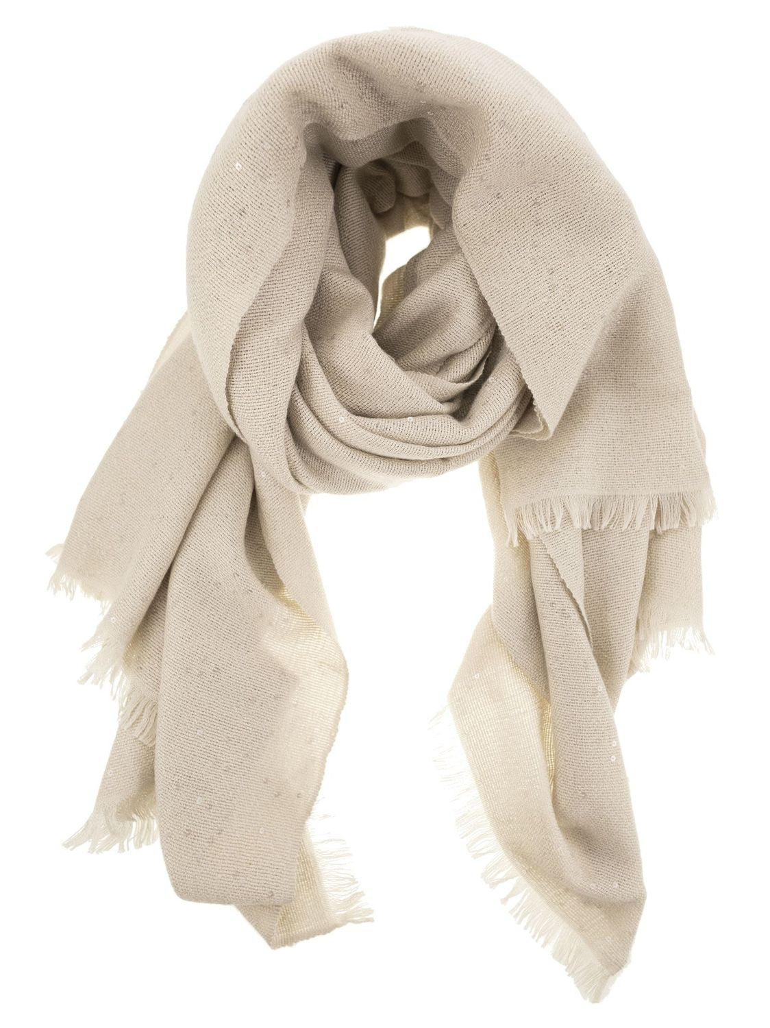 Sequin Cashmere Silk Scarf