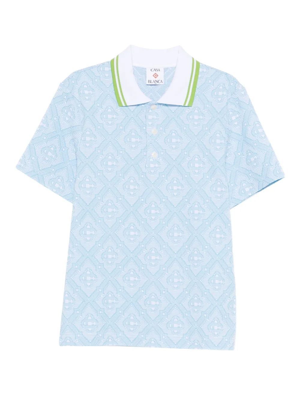 Polo Blanc Jacquard