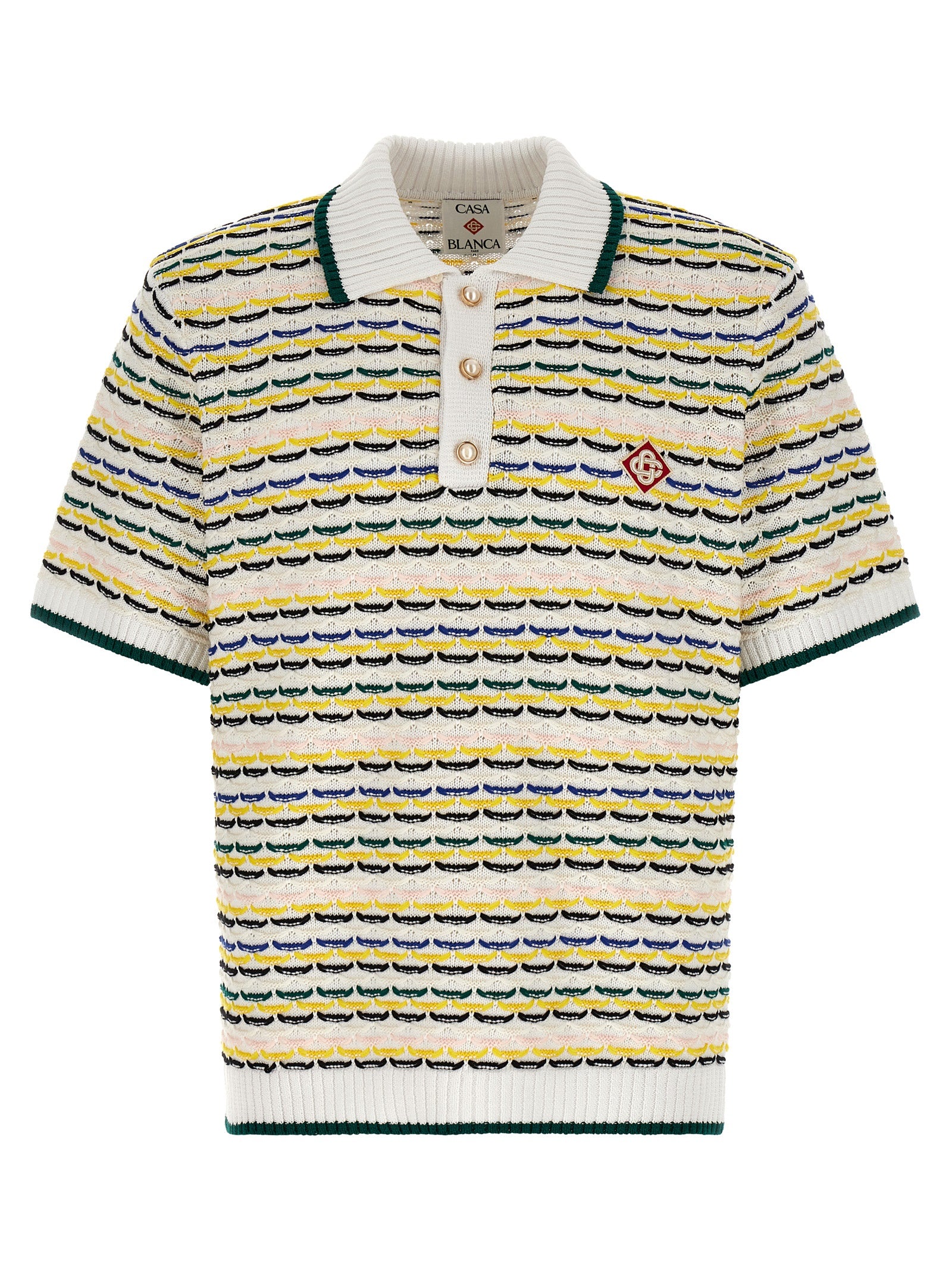 'Tuck Stitch' Polo Shirt